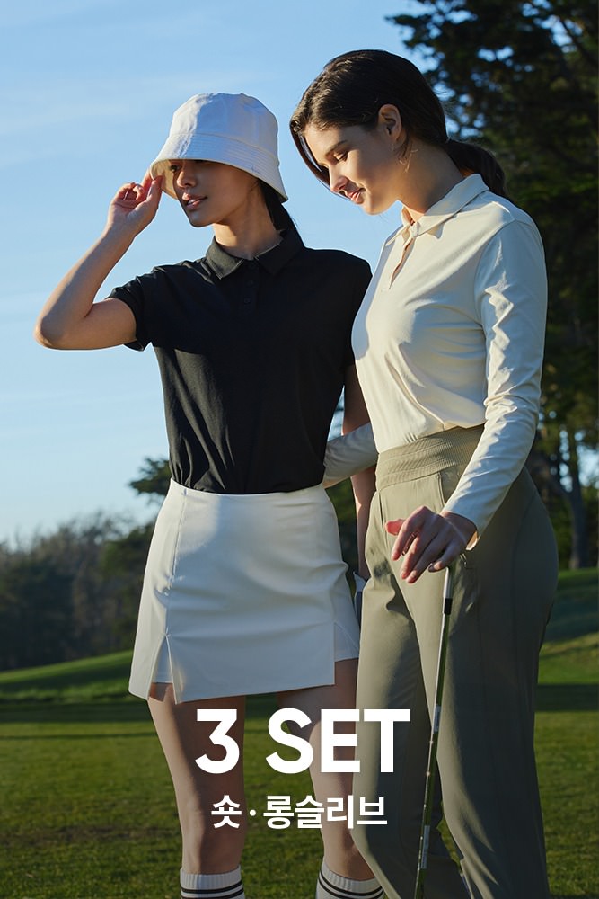 3SET 숏 롱슬리브